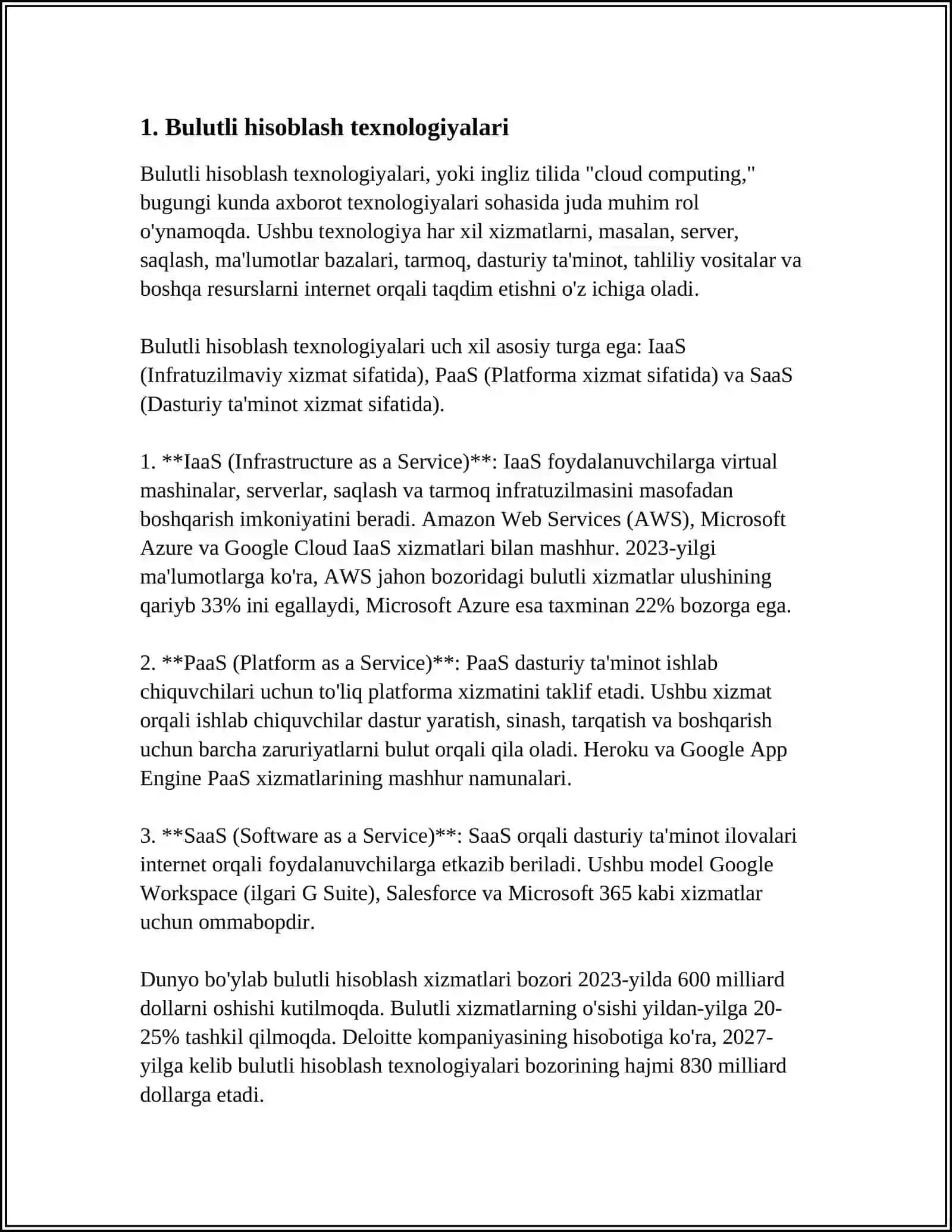 AXBOROT TEXNOLOGIYALARINING INFRA TUZILMASI 3