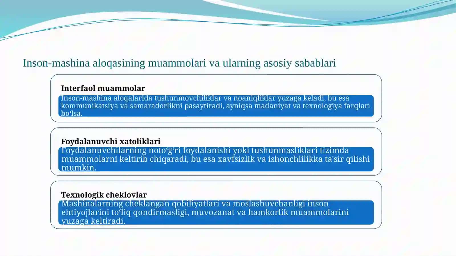 Inson mashina tizimida nizolar va ularni oldini olish 3