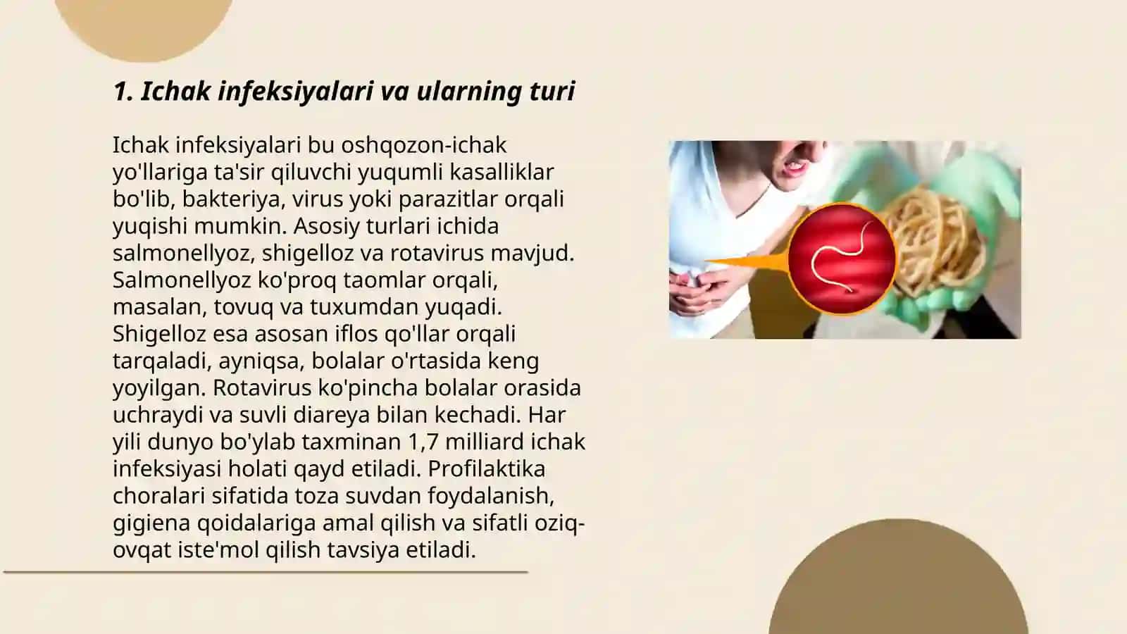 Ichak infeksiyalari. Dizenteriya salmonellyoz 3