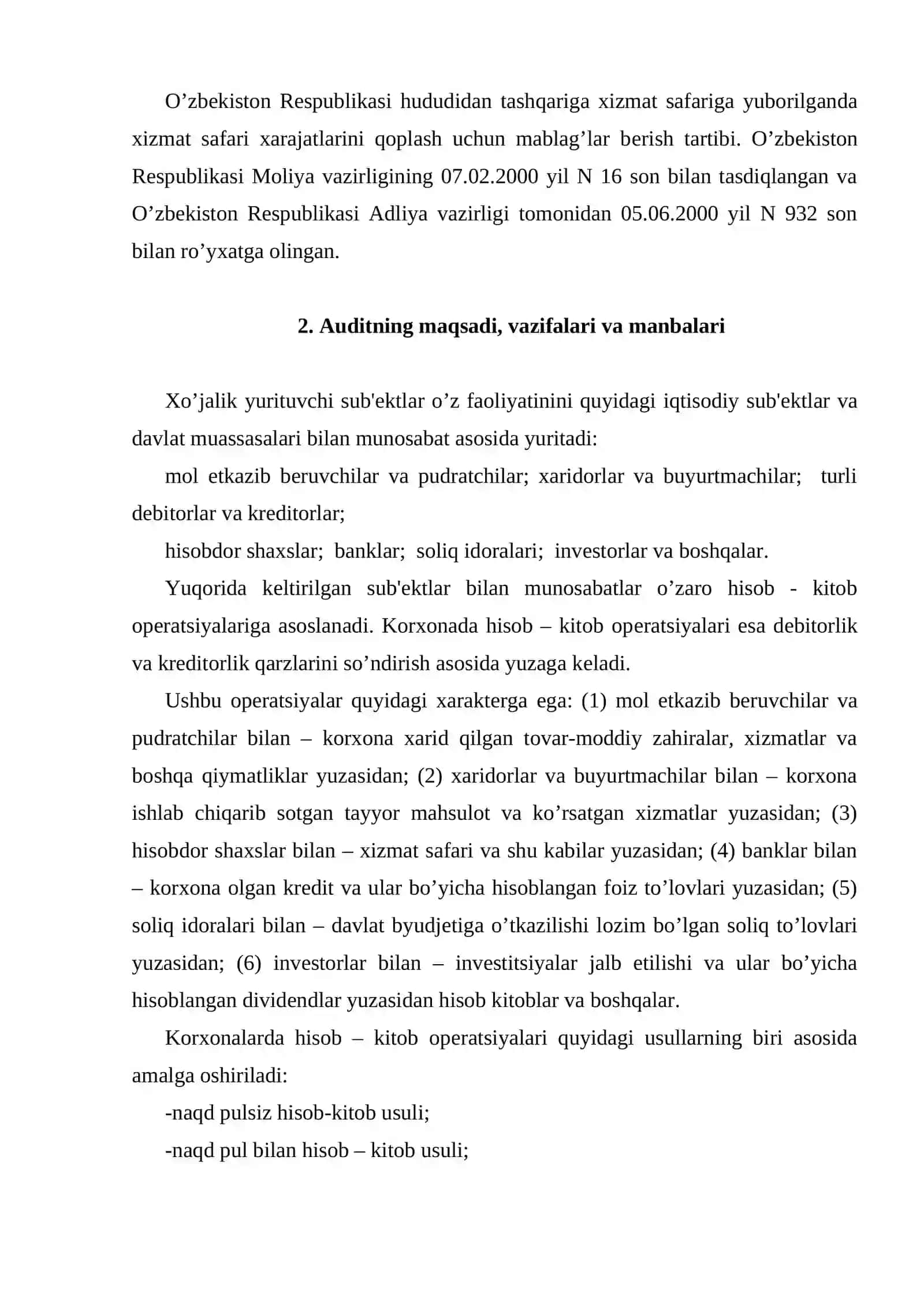 Hisob-kitoblar auditi 3