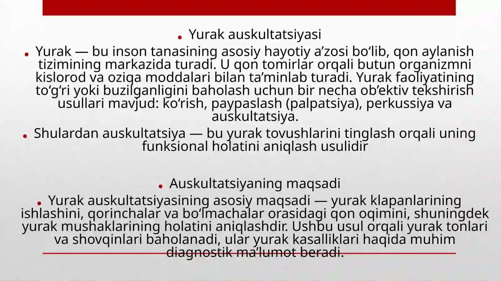 Yurak auskultatsiyasi 3