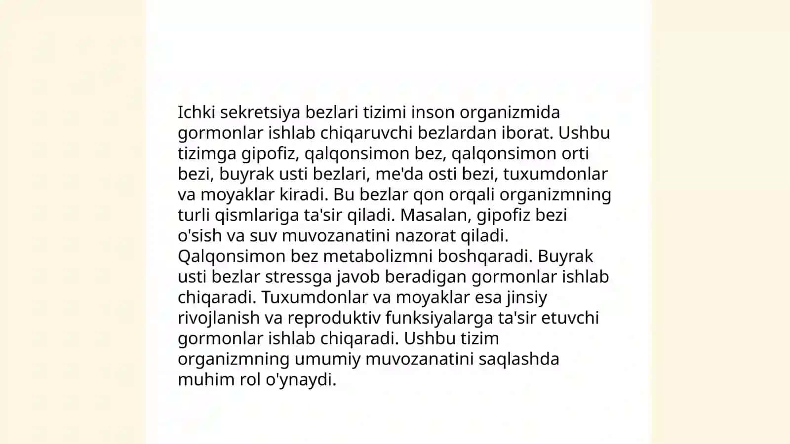 Ichki sekretsiya bezlari haqida tushuncha 3