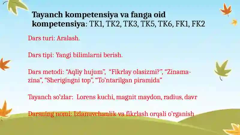 Magnitmaydoni dazaryadli zarraning harakati 3