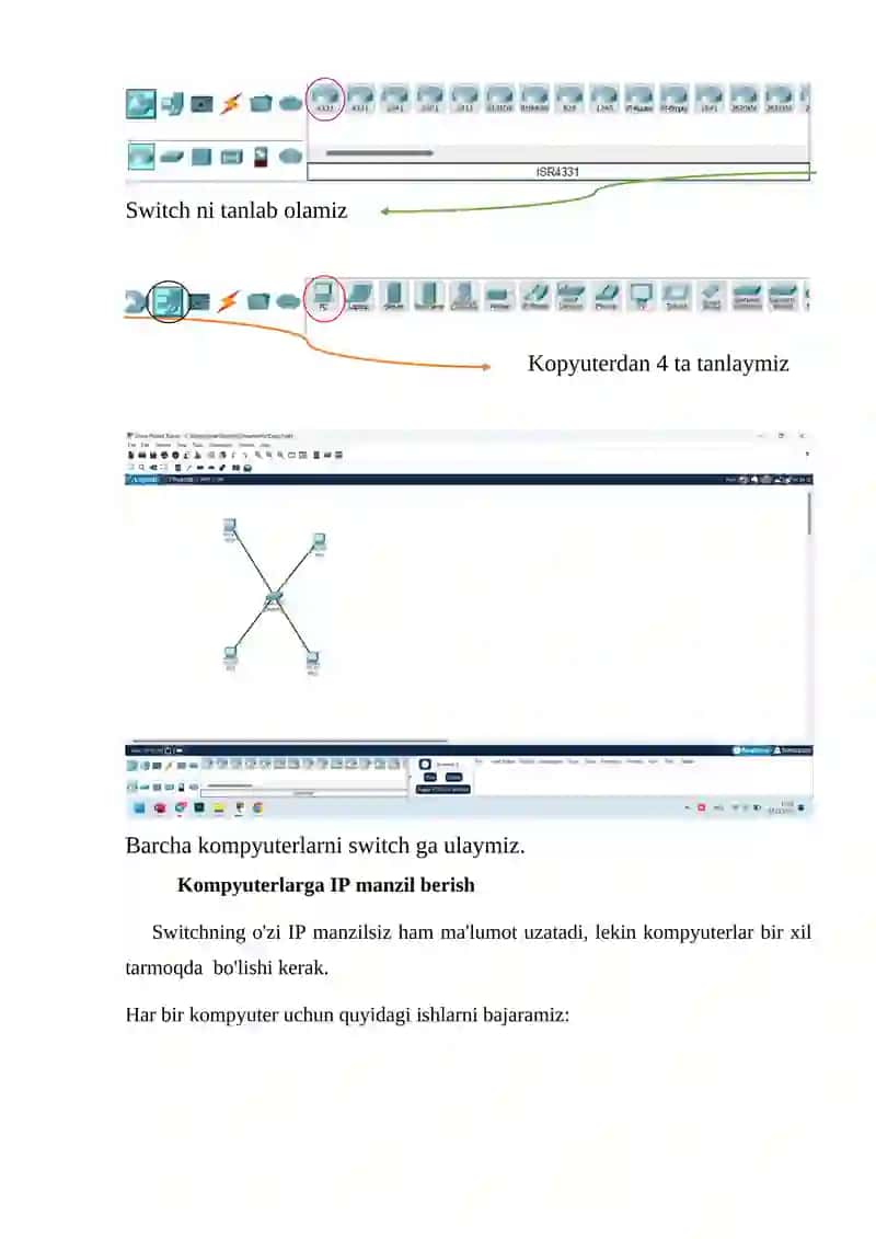 Cisco - Bajargan amaliy mashg’uloti 3