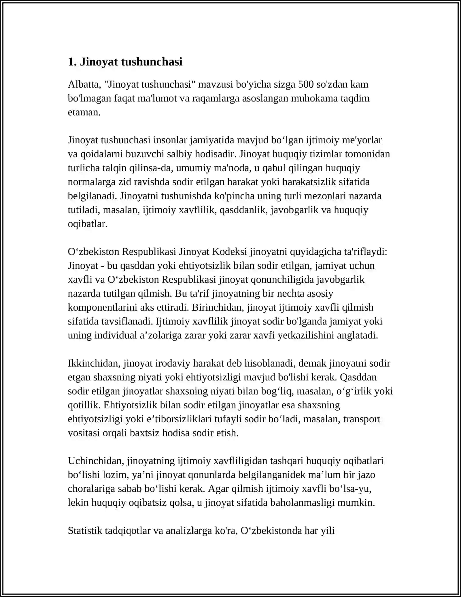 JINOYAT VA JAZO REFERAT 3