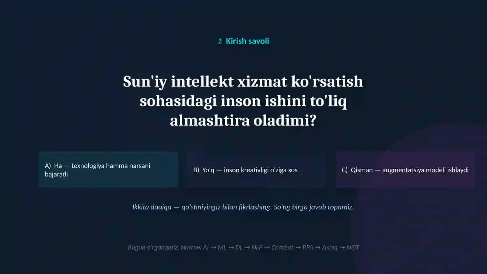 SUN'IY INTELLEKT VA SERVIS TIZIMLARI 3