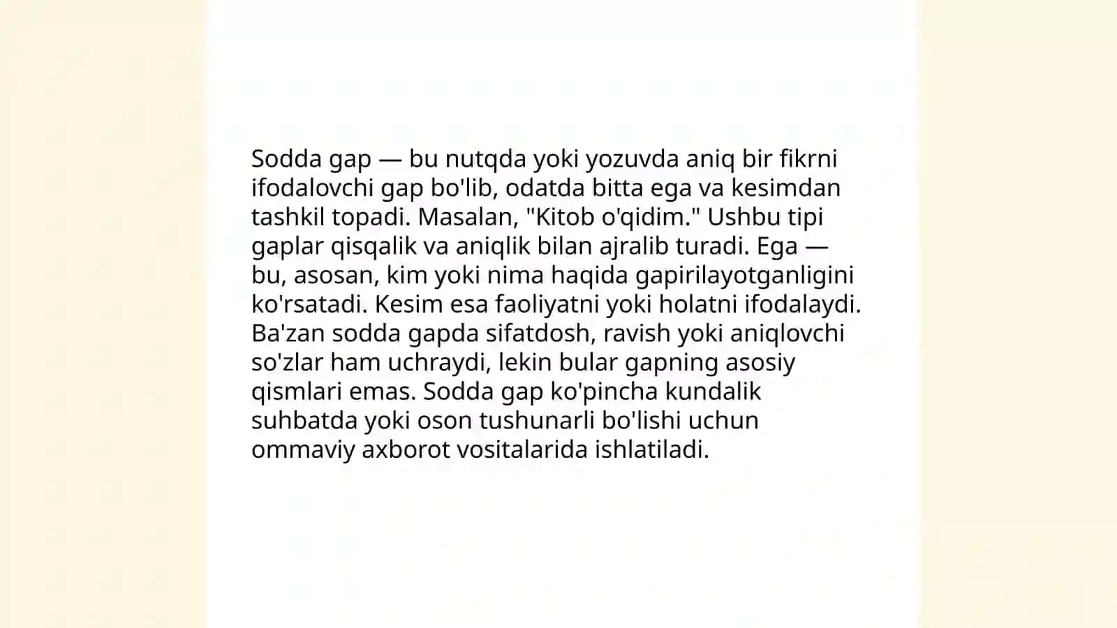 Gap boʻlaklari tartibi 3