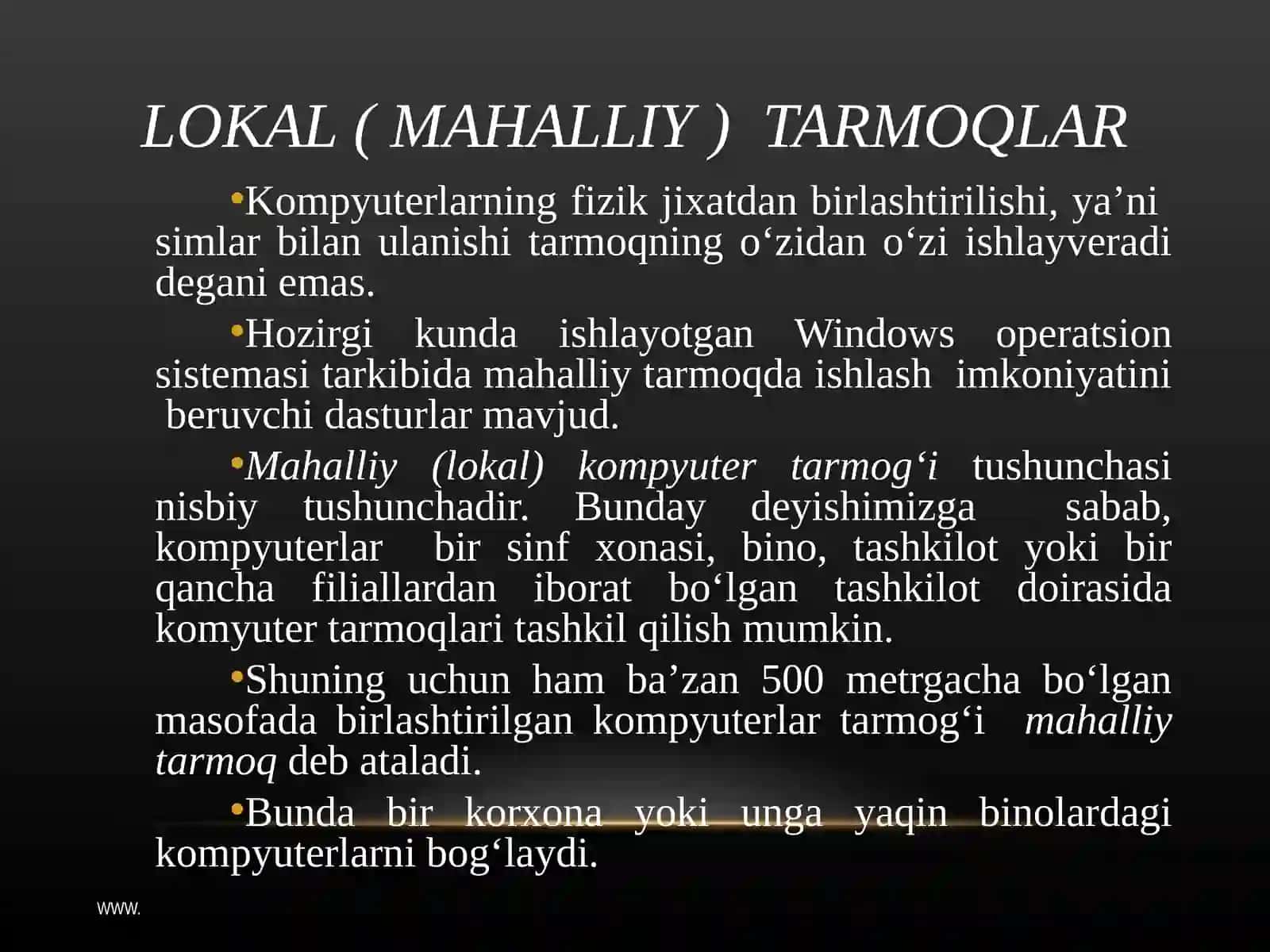 Kompyuter tarmoqlari 3