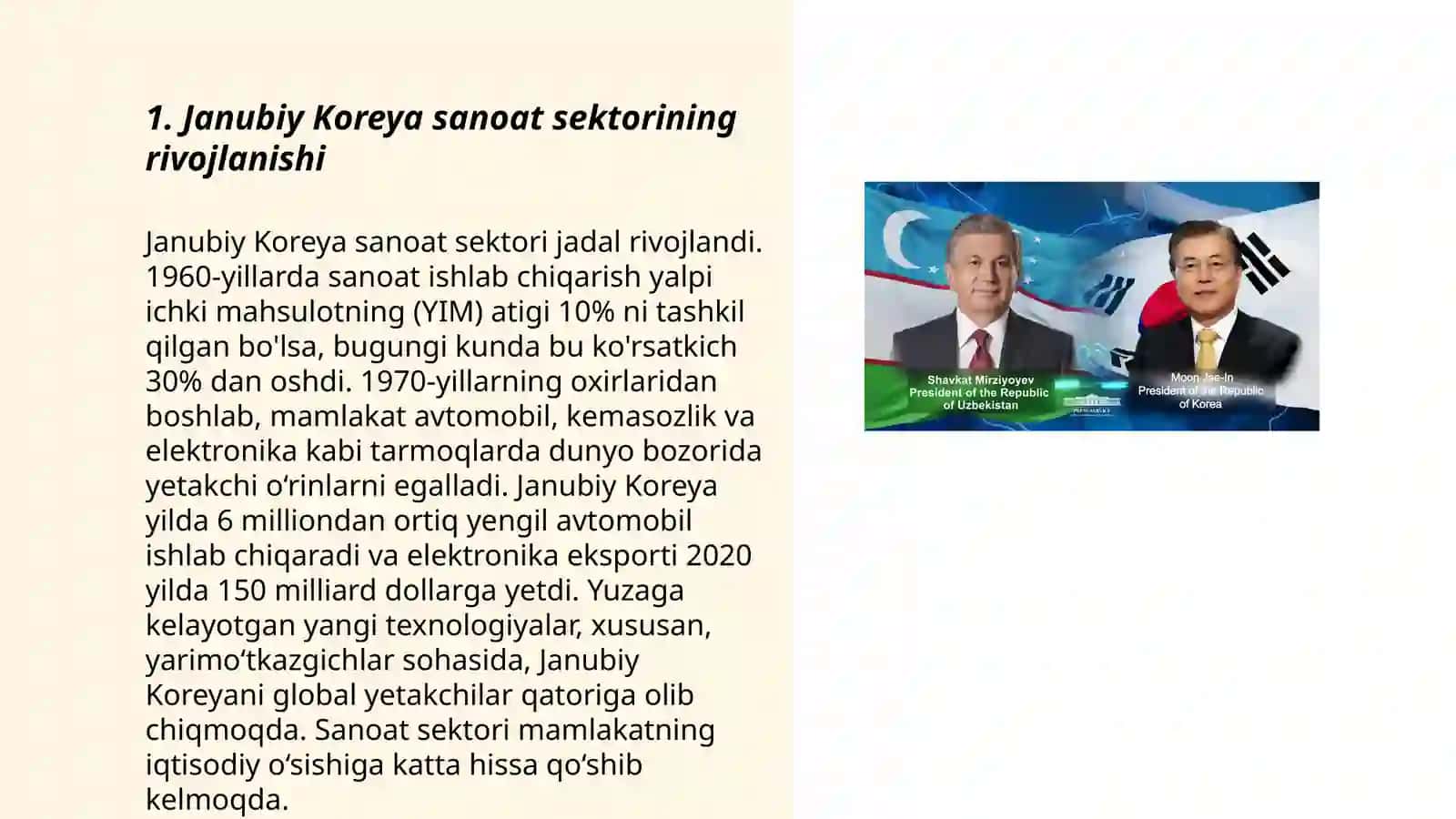 Janubiy Korea davlati iqtisodiyoti 3