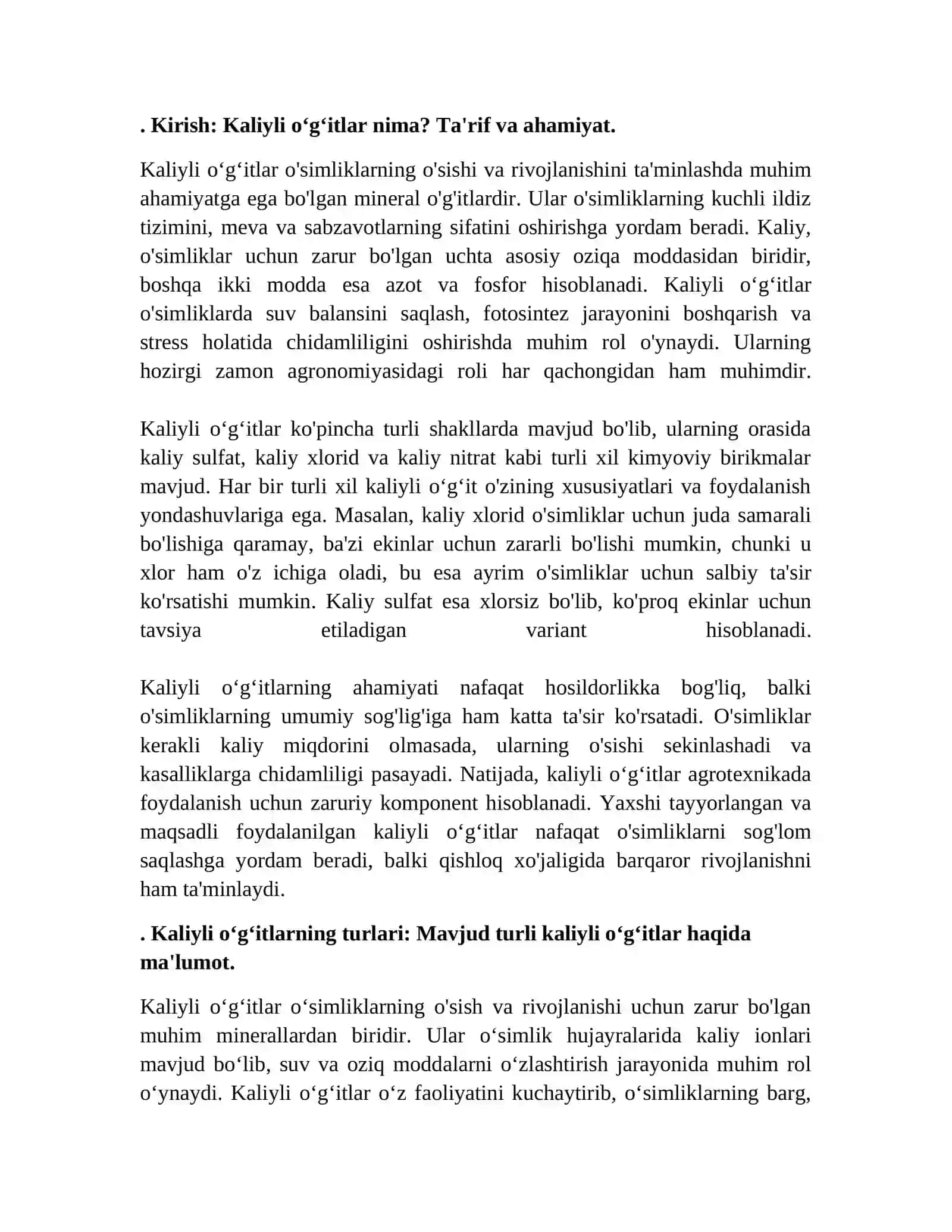 Kaliyli oʻgʻitlarning ekologik roli 3
