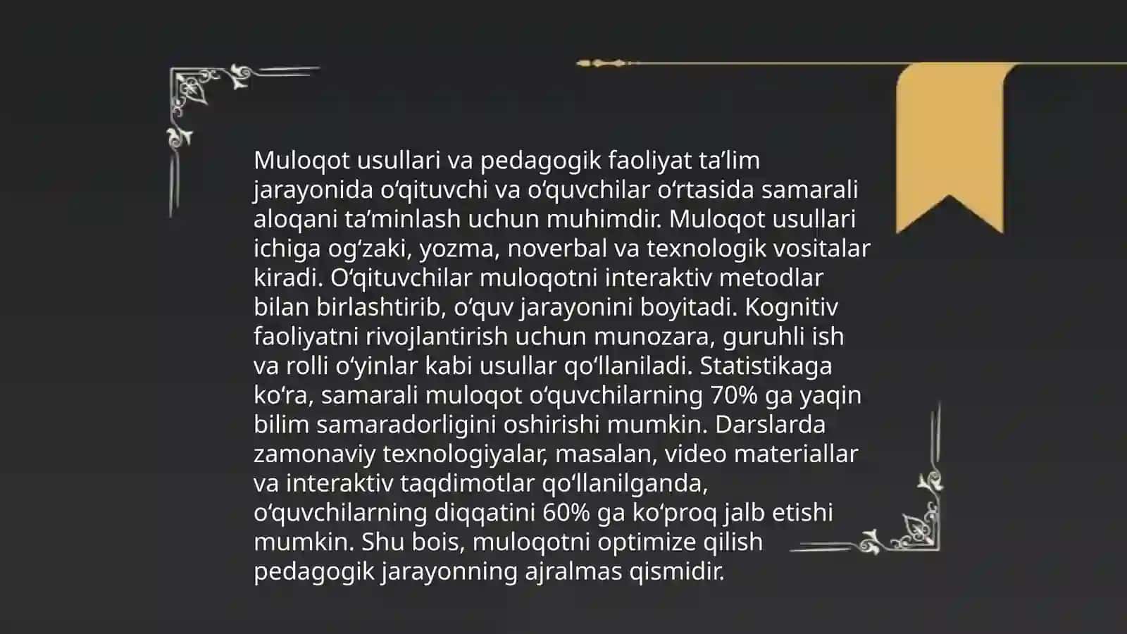 Pedogogik faoliyatda muloqot 3