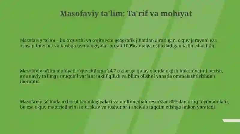 Masofaviy ta'lim 3