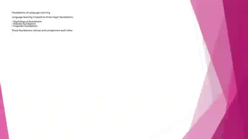Independent work on the Psychological, Didactic, and Linguistic Foundations of Language Learning 3