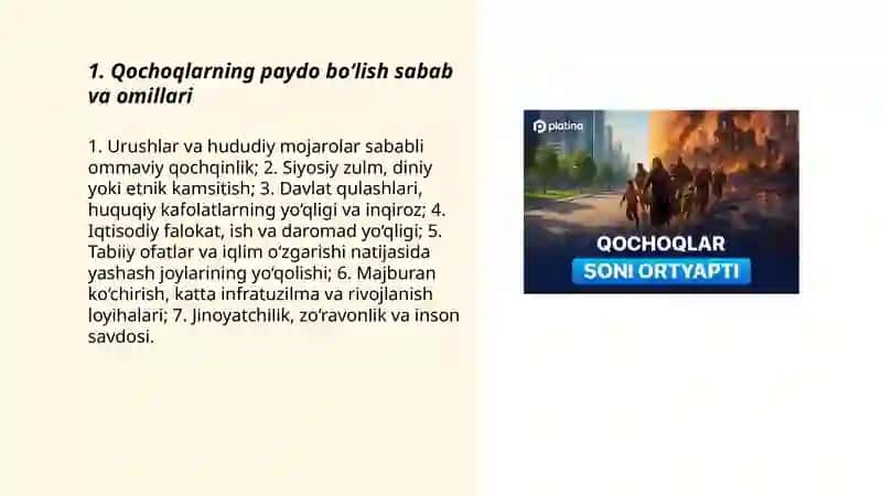 Qochoqlar global muammo sifatida 3