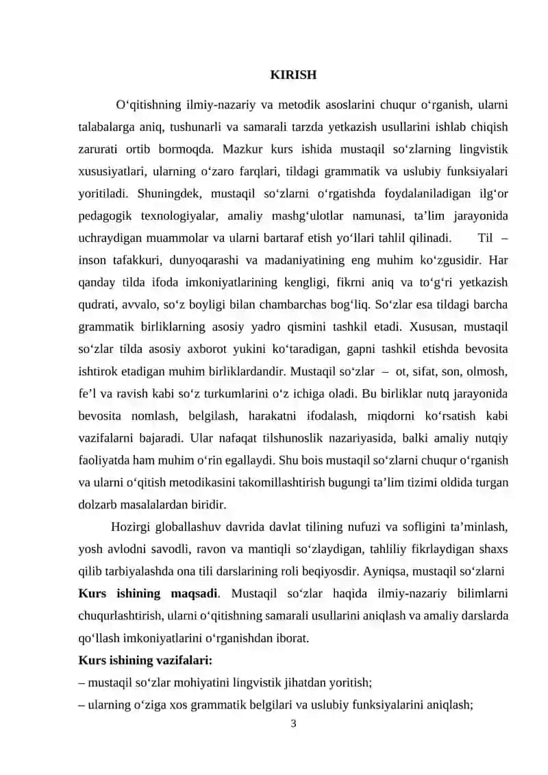 "Mustaqil so‘zlarni o‘qitishning o‘ziga xos xususiyatlari" 3