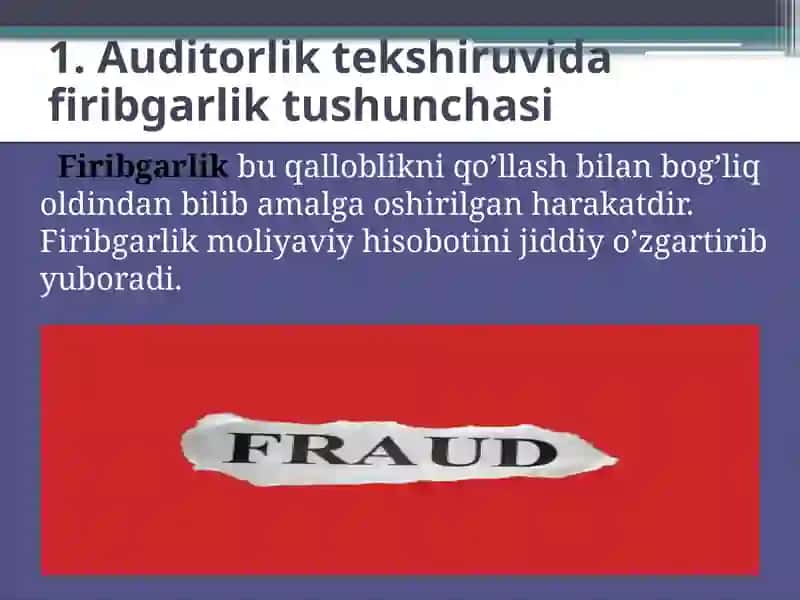Auditorliktekshiruvidafiribgarliknianiqlash 3