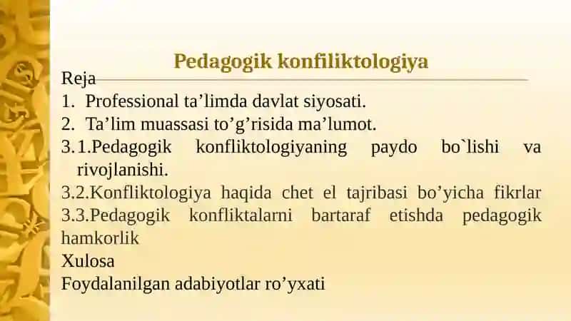 Pedagogik konfilktologiya 3