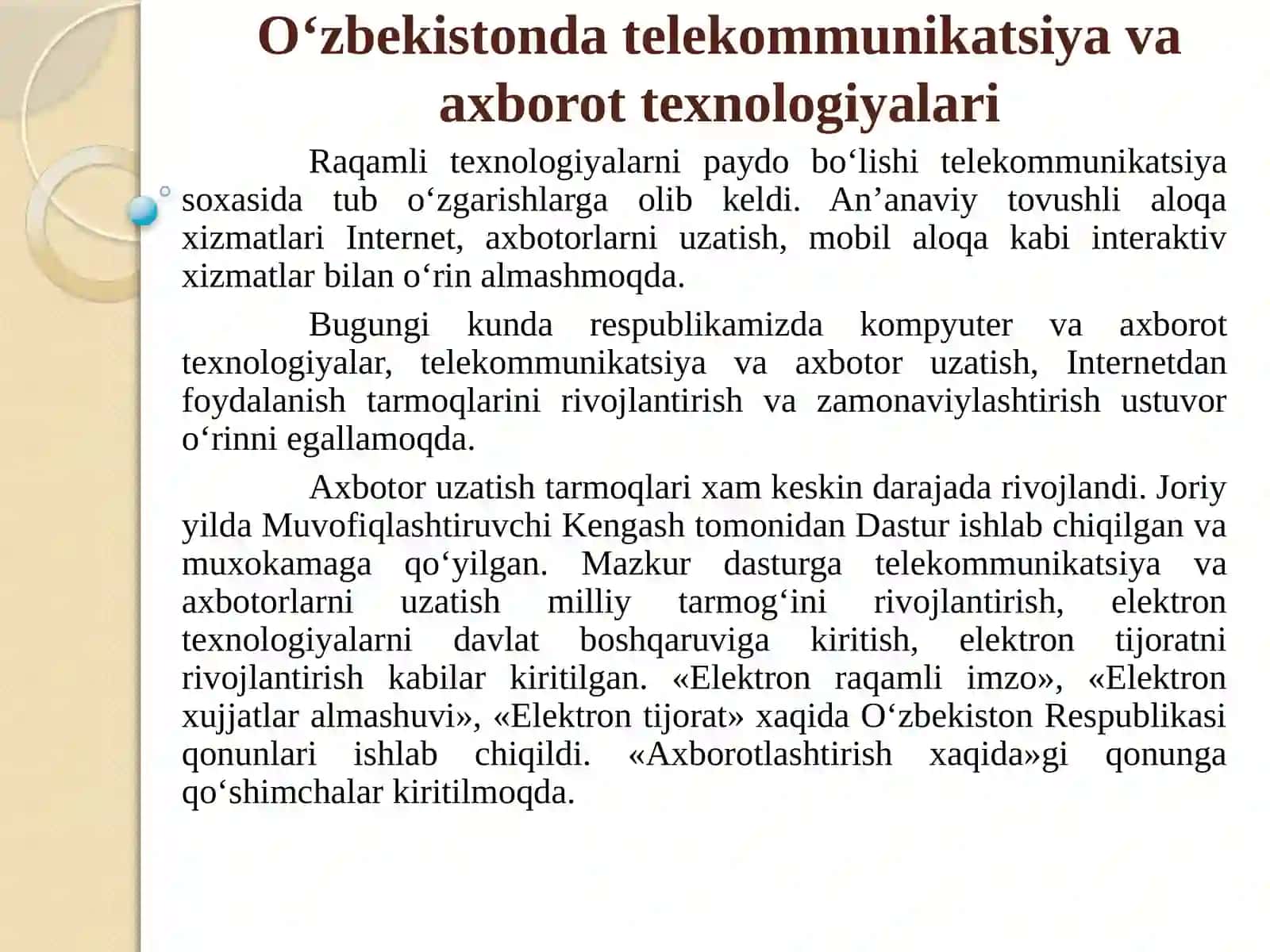Axborotlarni uzatish usullari 3