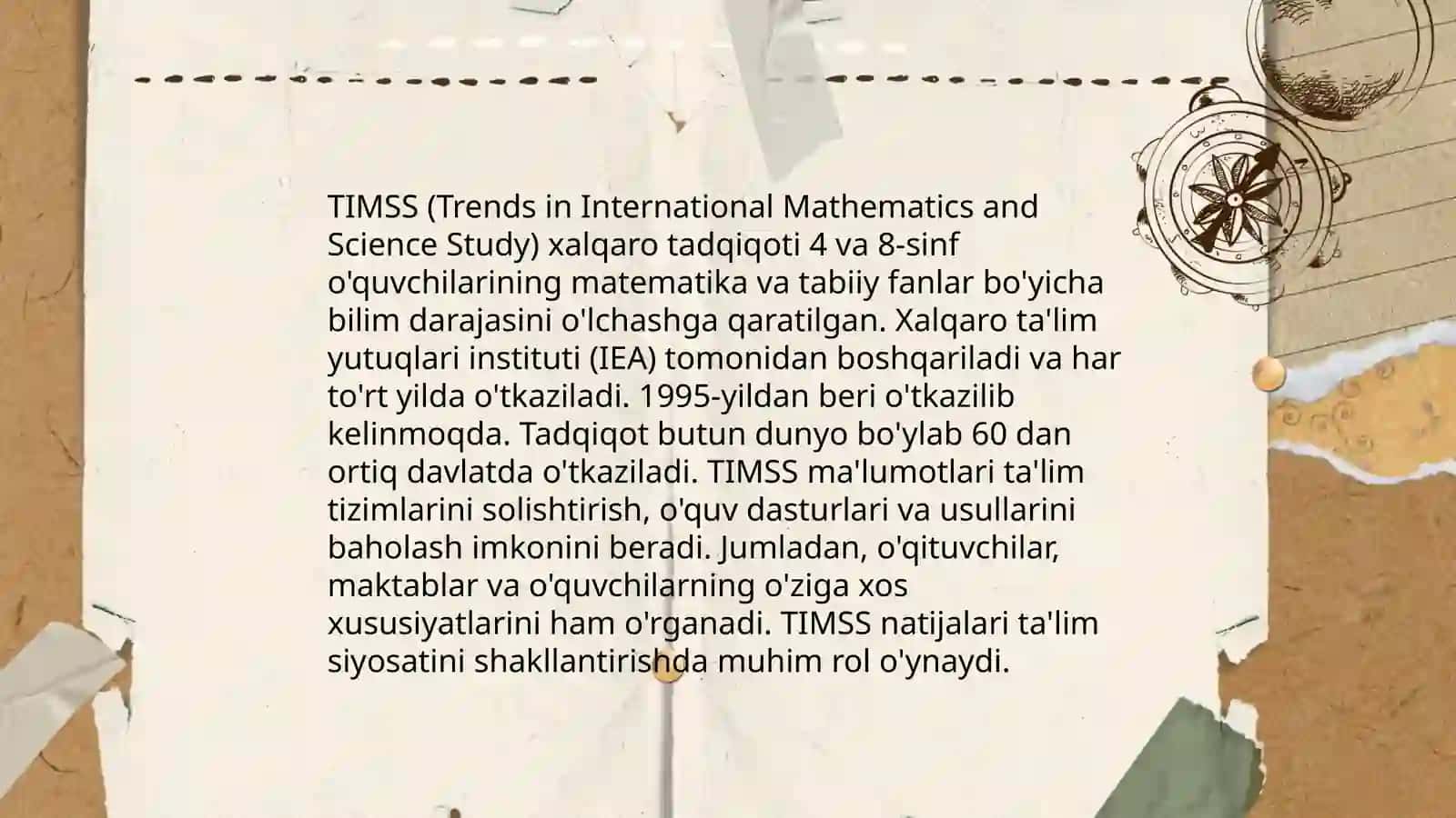 Shahrisabiz davlat pedagogikasi O'zbek tili adabiyoti yo'nalishi 3- kurs talabasi Eshonqulova SHoxistaning Xalqlaro baholash asoslari fanidan mustaqil ta'lim taqdimot 3