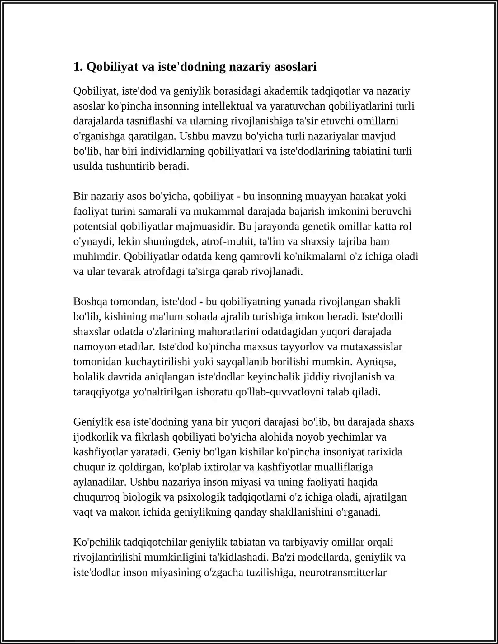 QOBILIYAT ISTEDOD GENIYLIK 3