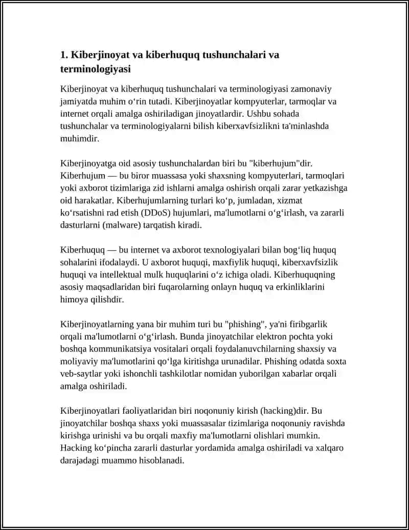 KIBERJINOYAT VA KIBERHUQUQ 3