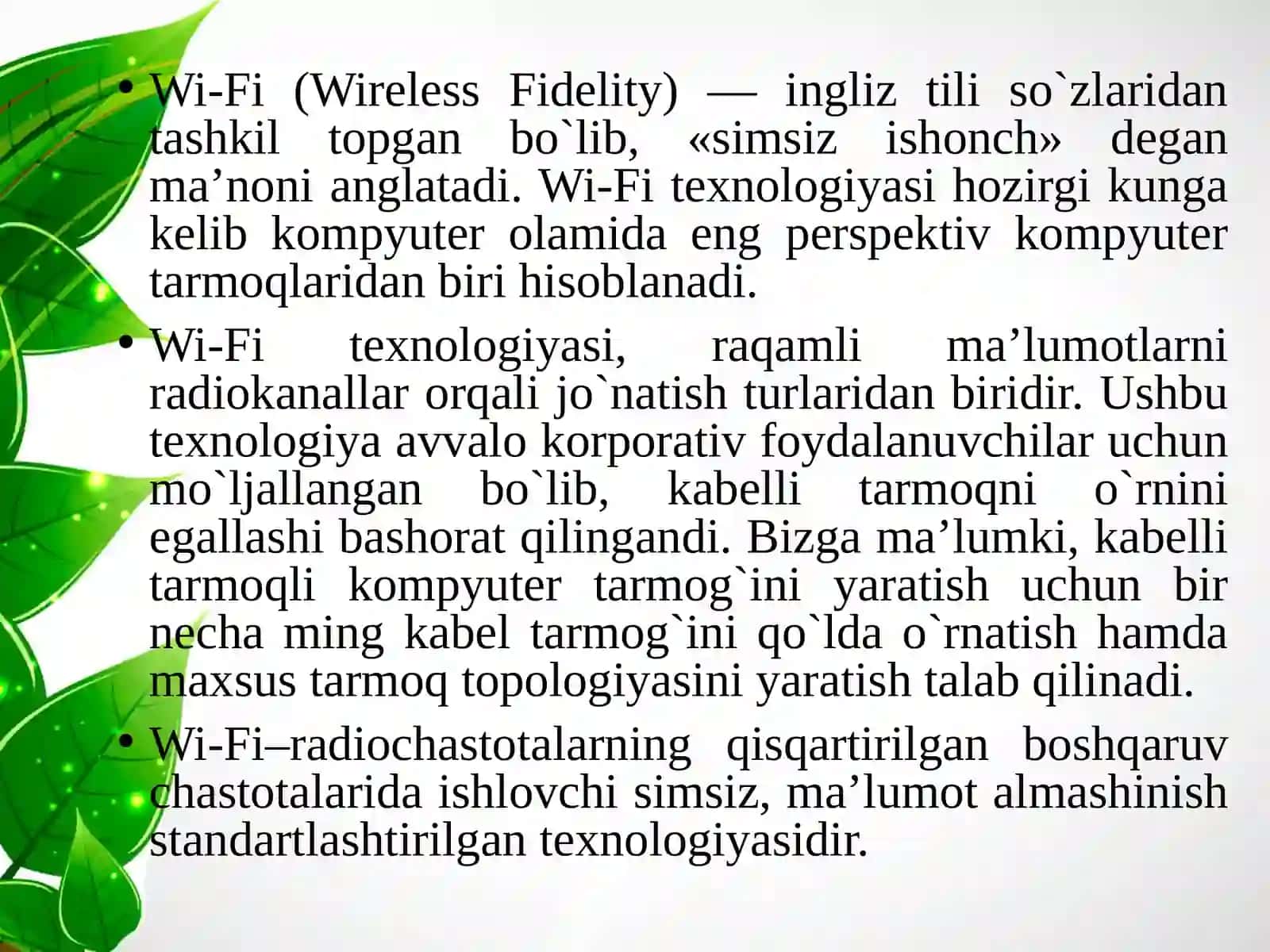 WI-FI Tarmog`i Texnologiyasi 3