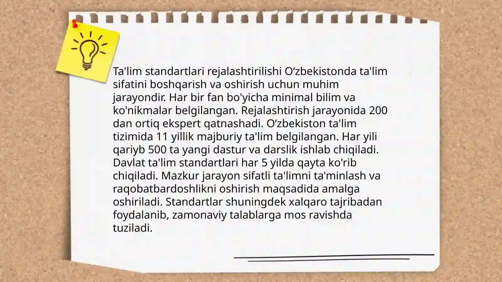 Ta'lim Standartlari Rejalashtirilishi 3