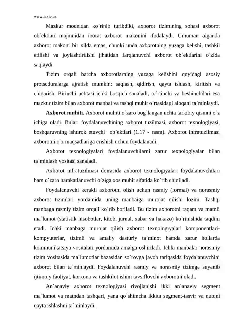 Avtomatlashtirilgan axborot tizimlari 3