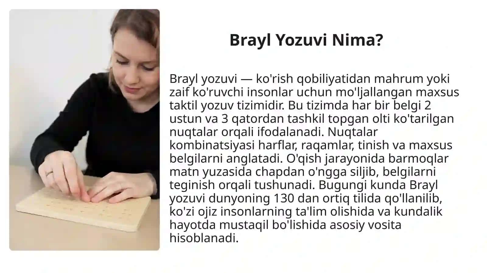 Brayl Yozuvi va Uning Ahamiyati 3