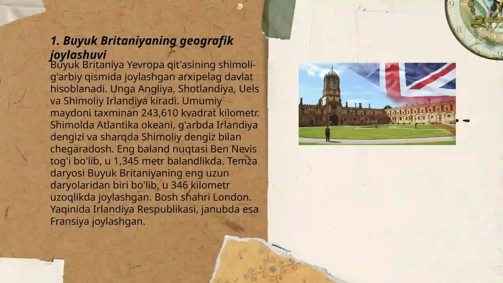 Buyuk Britaniyaning geografik joylashuvi 3