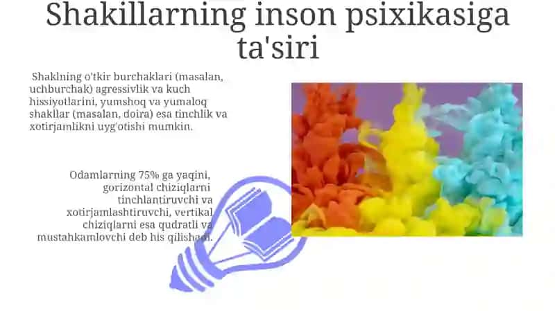 Rang va shaklni inson ruxiyatiga tasiri 3