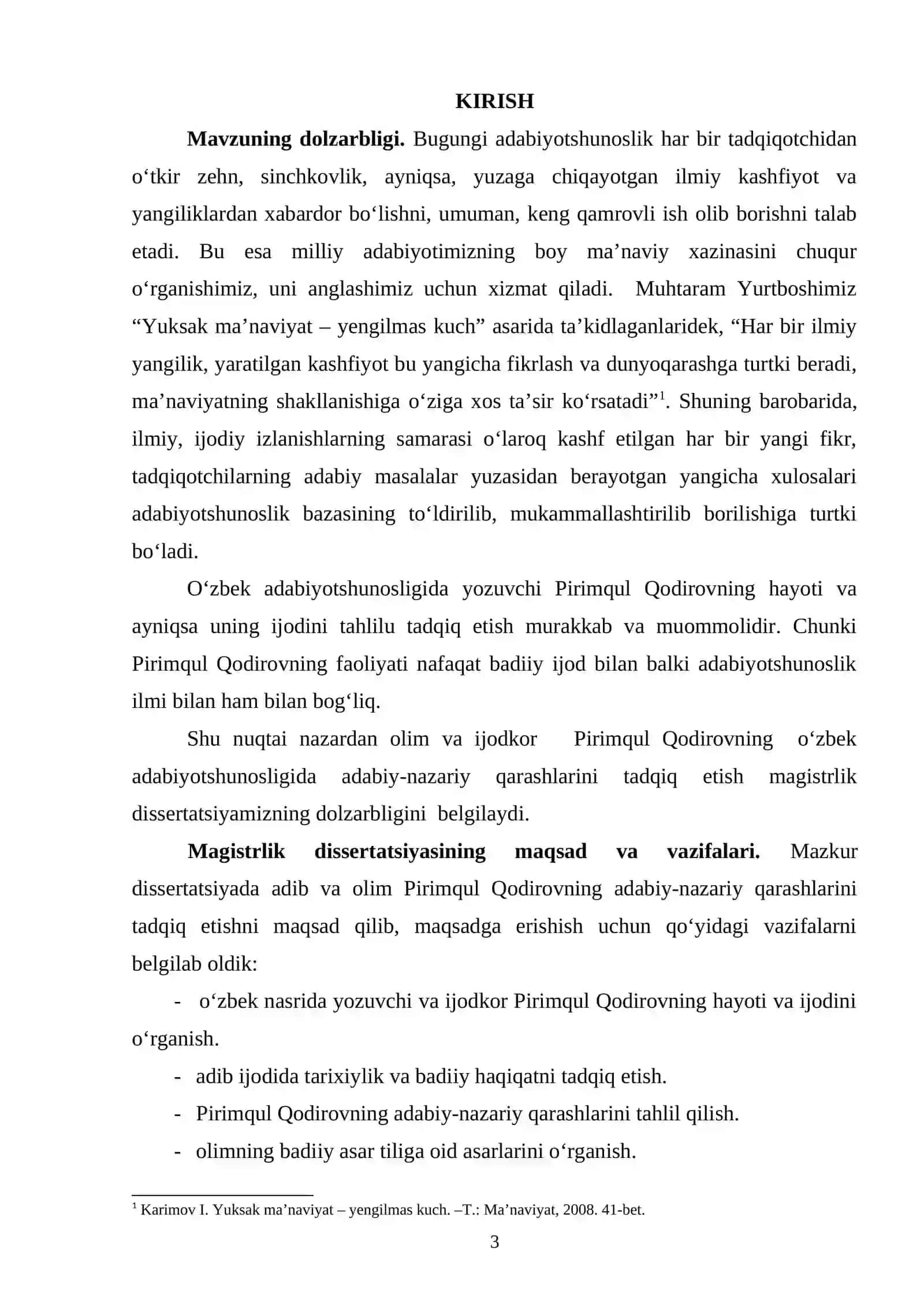 Pirimqul Qodirovning adabiy –nazariy qarashlari 3