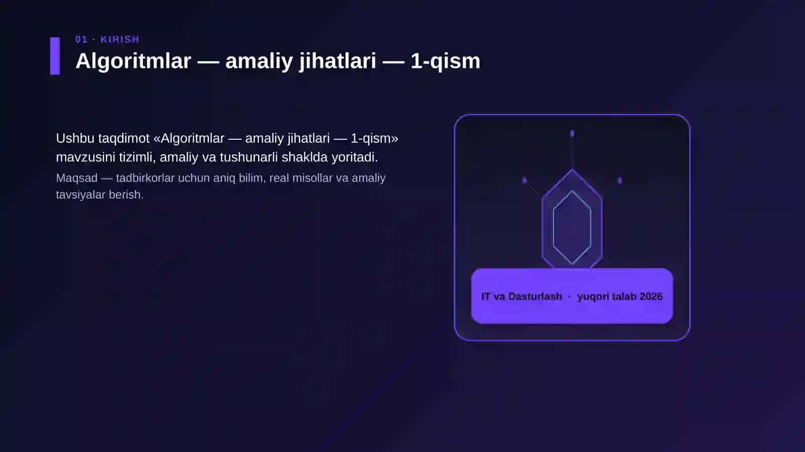 Algoritmlar — amaliy jihatlari — 1-qism 3