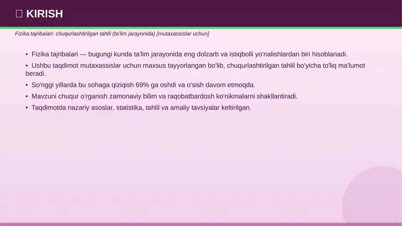 FIZIKA TAJRIBALARI 3