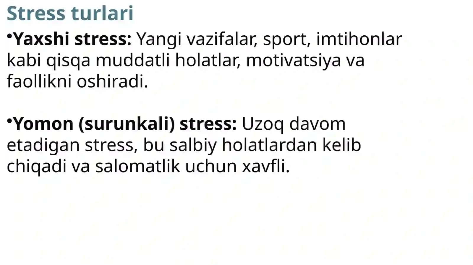 Stressning Zararlari 3