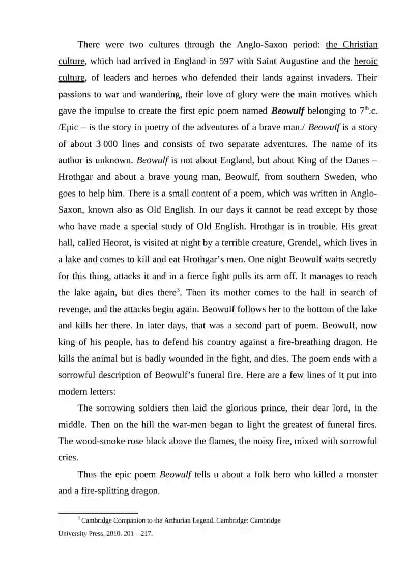 Anglo-Saxon Literature Study Guide 3