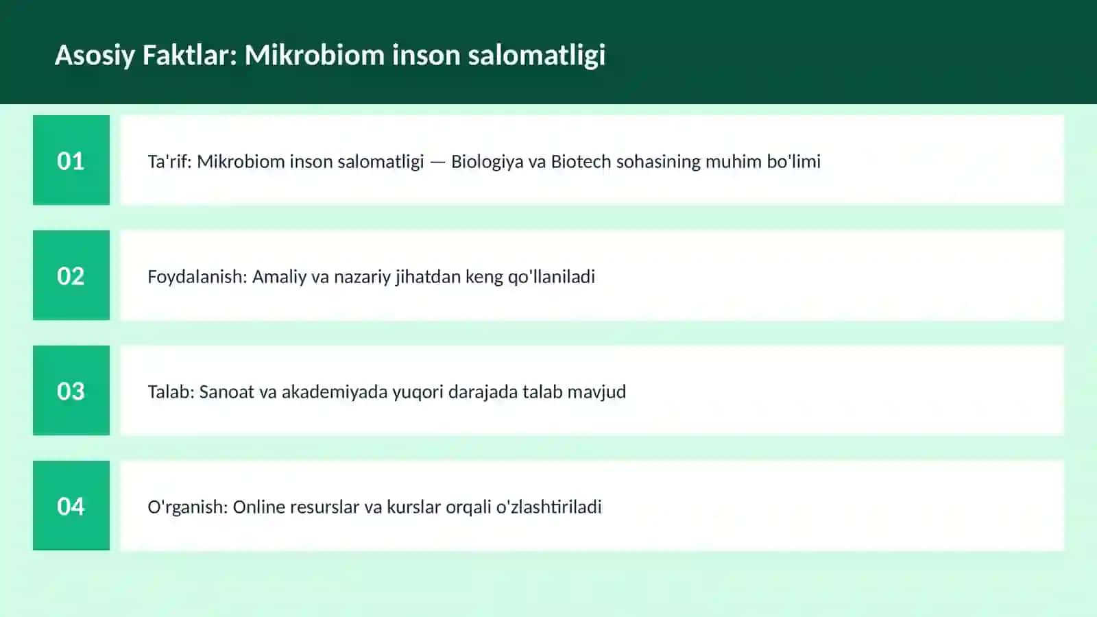 Mikrobiom inson salomatligi 3