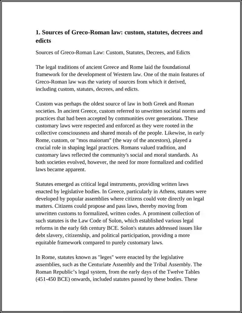 The Main Features of Greco-Roman Law 3