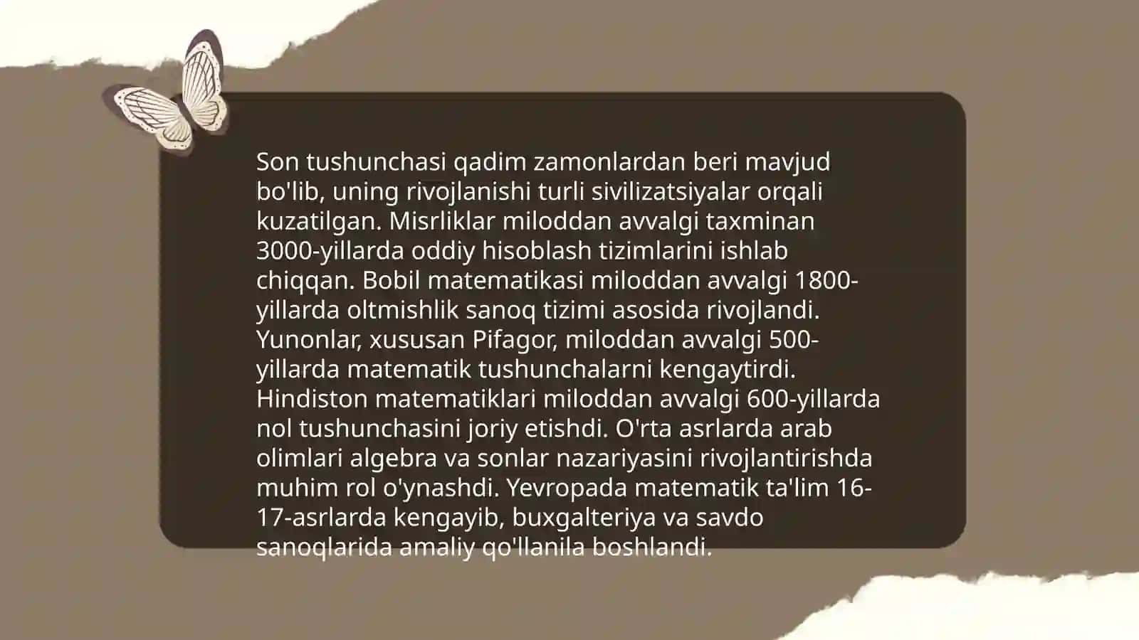 ilk son tushunchasi va son hissi 3
