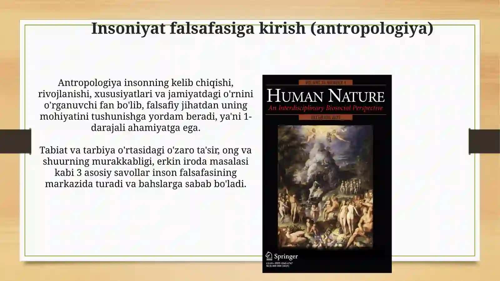 Inson falsafasi (Antropologiya) 3