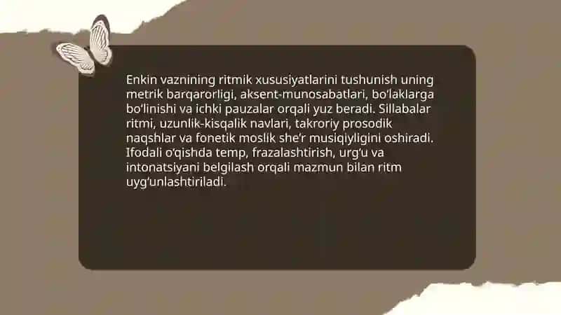 Enkin vazndagi she’rlarni ifodali o’qish 3