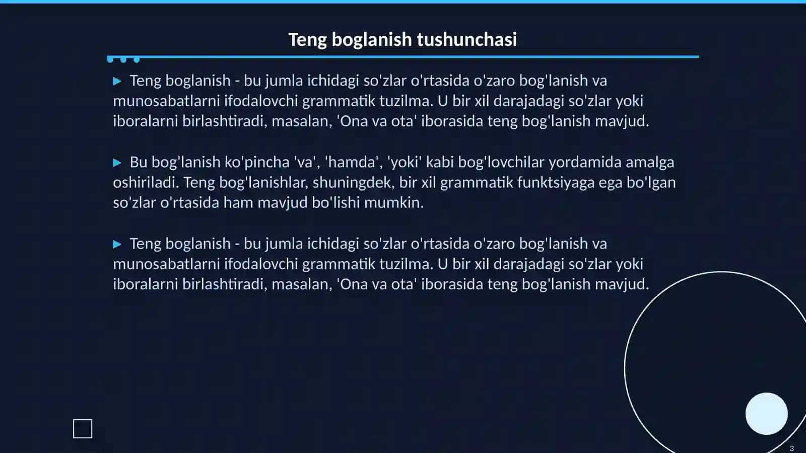 Ona tili gramatika 3