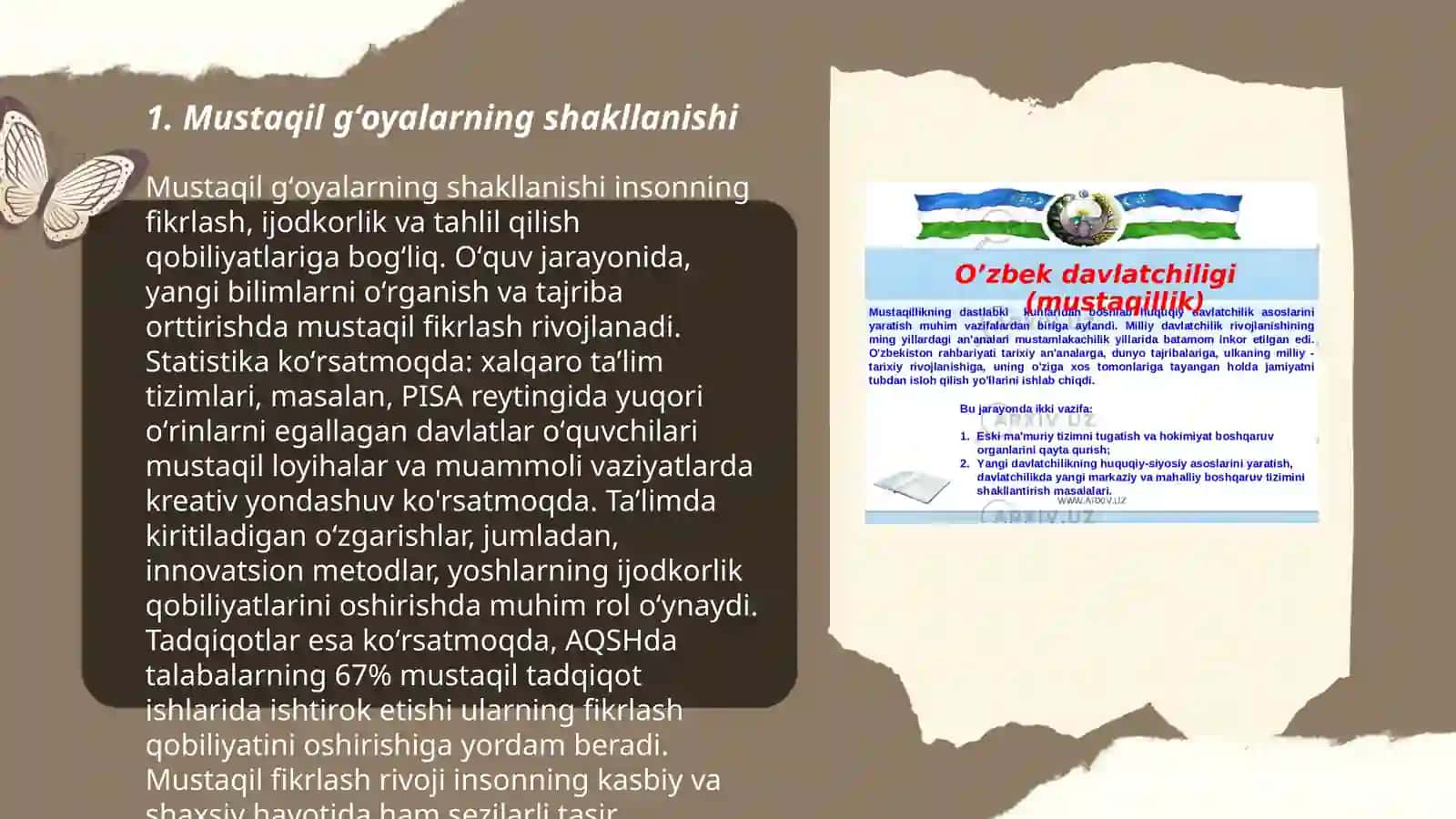 Oʻzbekistonda mustaqil gʻoyalarining tarixiy asoslari 3