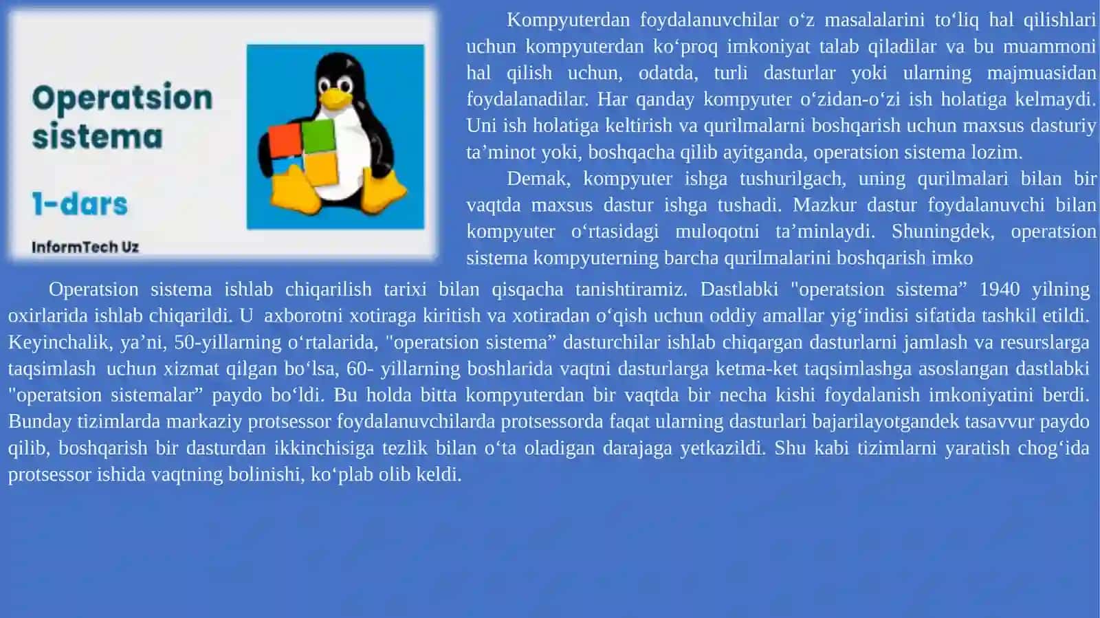 Operatsiyon Sistema 3