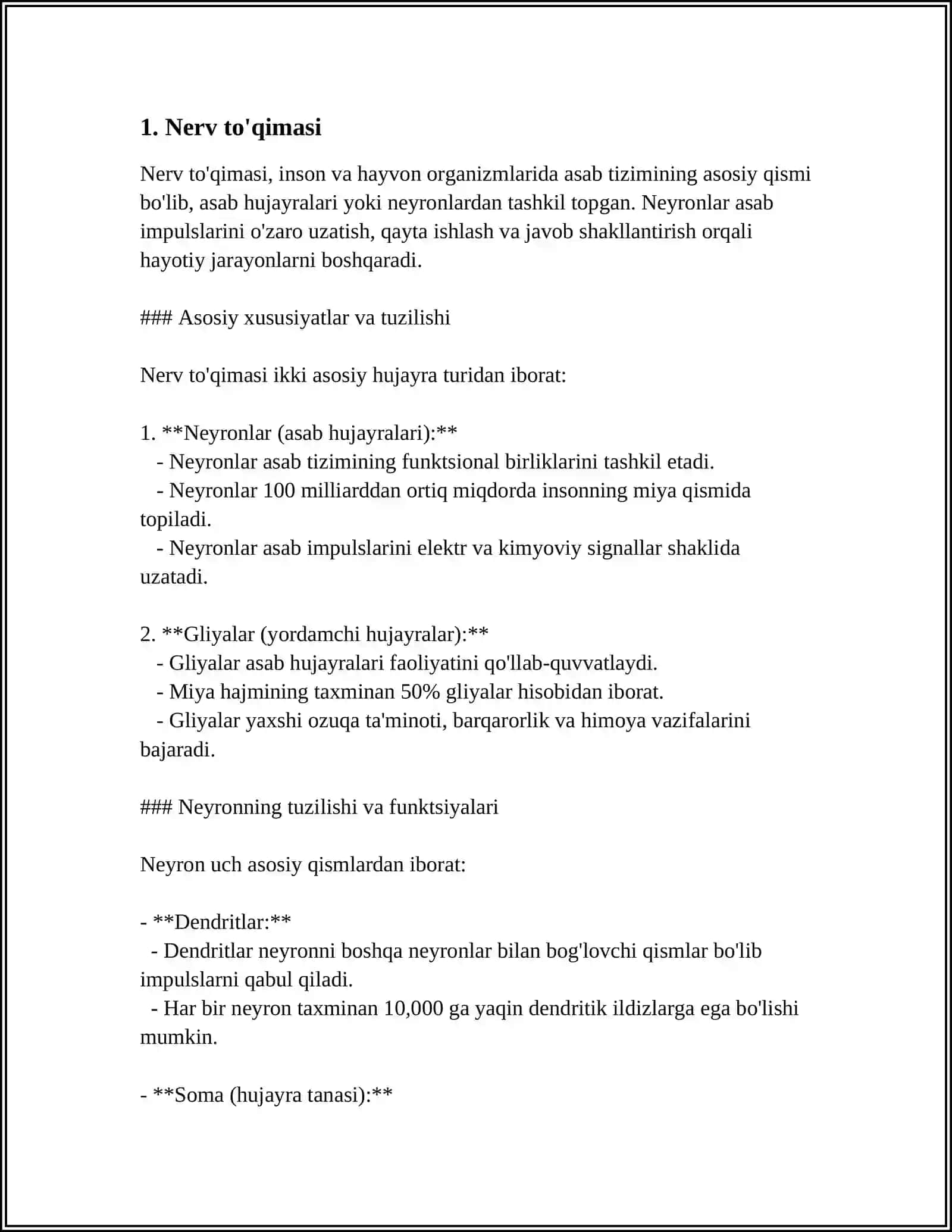 Nerv tizimi gistologiyasi 3