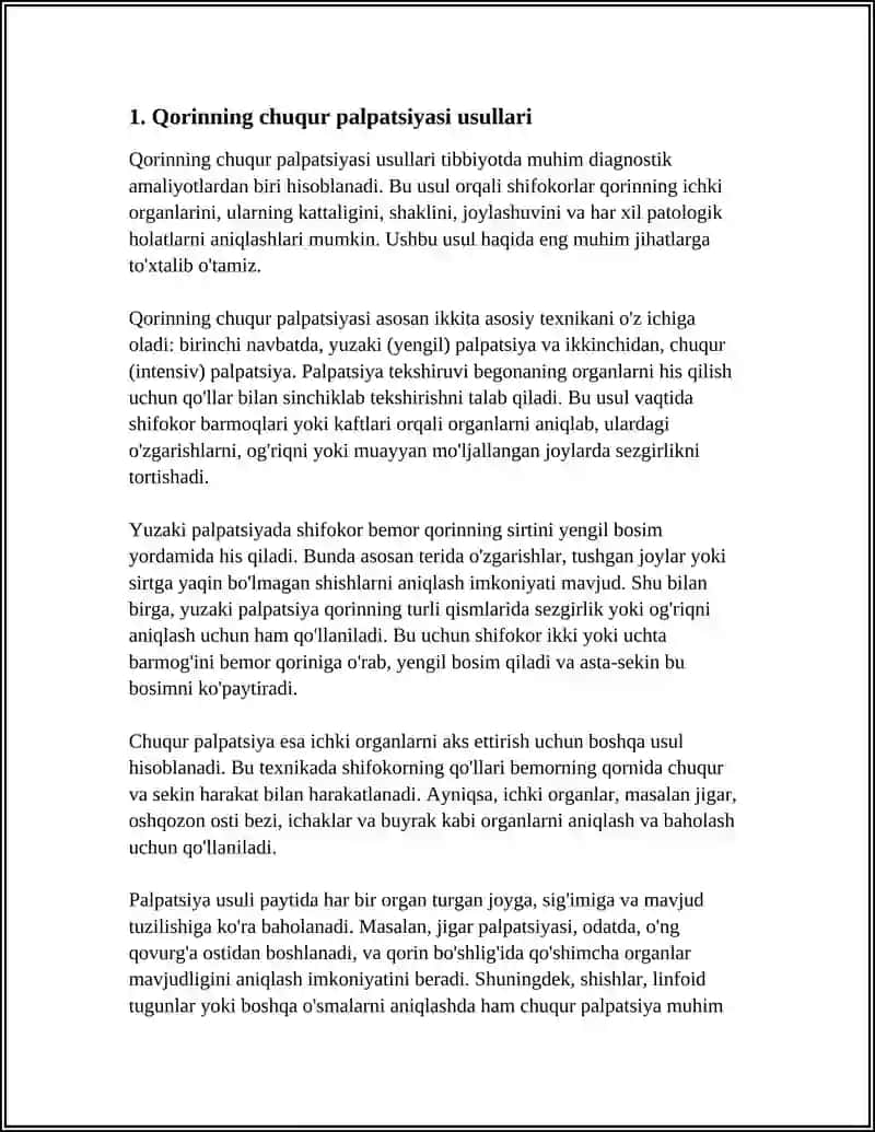 QORINNING CHUQUR PALPATSIYASI 3