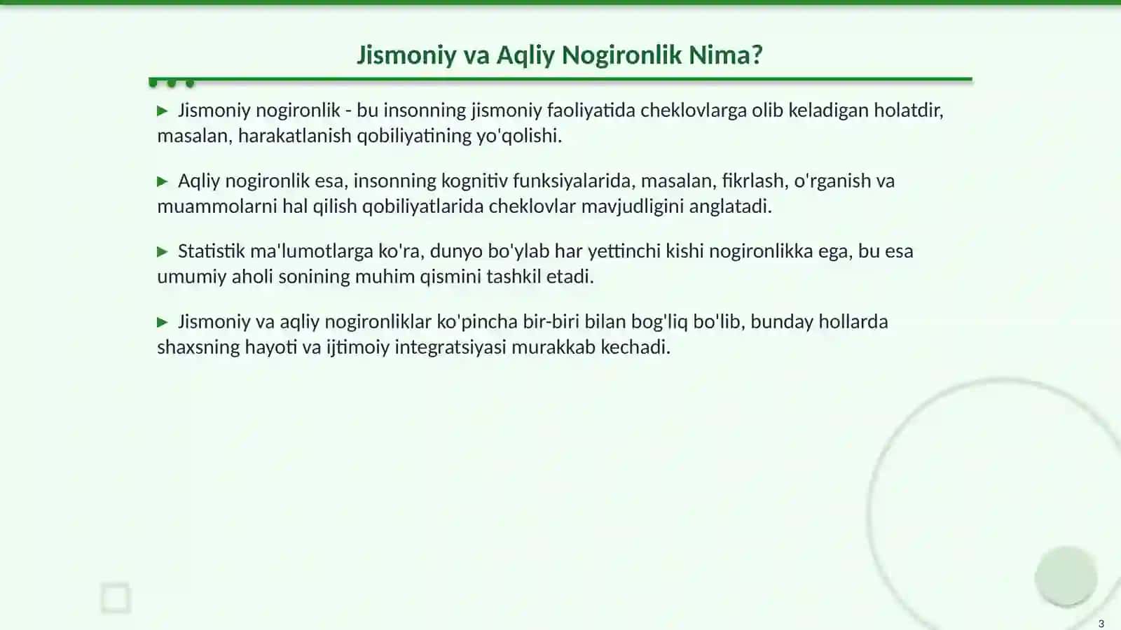 Jismoniy va Aqliy Nogironlik: Aniqlash va Tahlil 3
