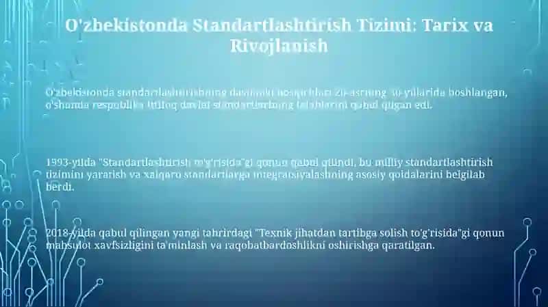 O'zbekiston Respublikasida standartlashtirish tizimi 3
