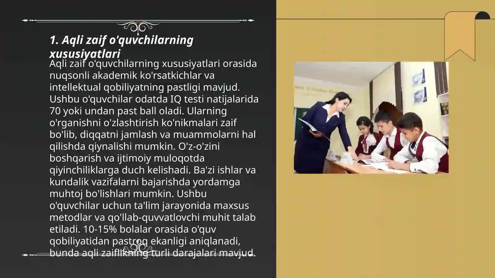 Aqli zaif o'quvchilar 3