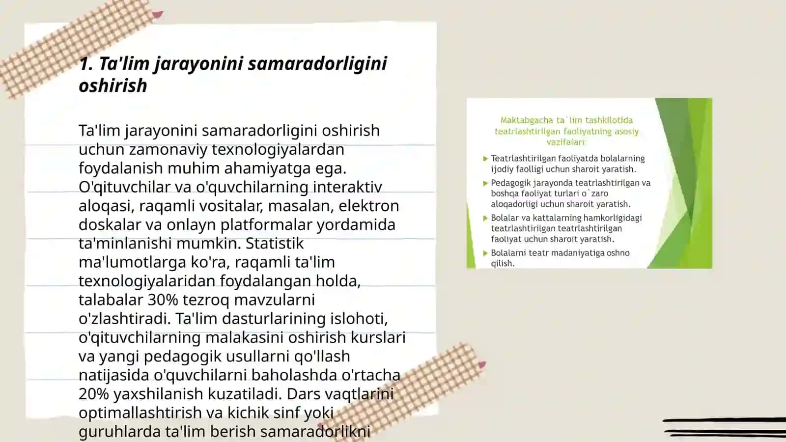 Ta'lim jarayonini samaradorligini oshirish 3